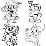 20 Free Cuphead Coloring Pages For Kids And Adults sketch template