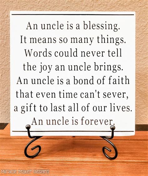 An Uncle Is A Blessing Canvas Sign Uncle Definition Uncle | Etsy in ...