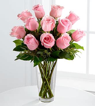 Long Stem Pink Rose Bouquet by FTD - Same Day Delivery - Flowers Fast