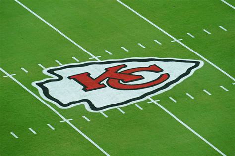 Download Kansas City Chiefs Logo On Field Wallpaper | Wallpapers.com