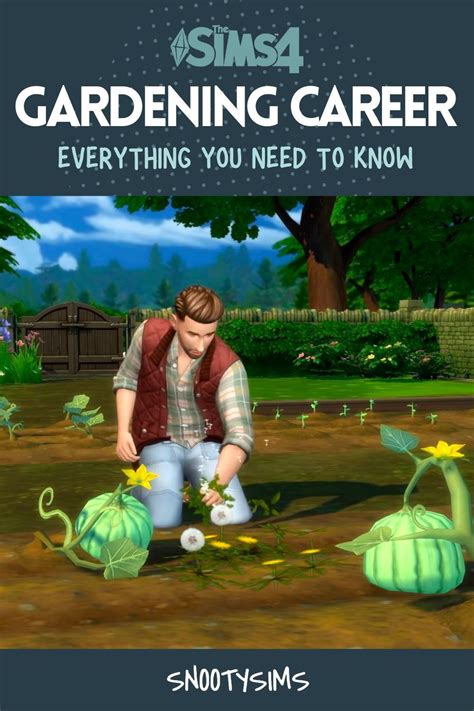 Sims 4 Gardening Career Guide: Everything You Need To Know | Sims 4 jobs, Sims 4, Sims