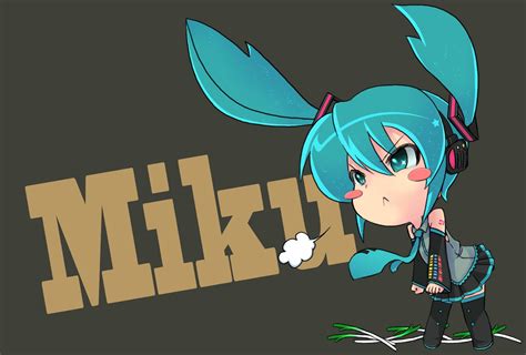 Hatsune Miku Chibi Wallpaper - WallpaperSafari