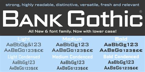 Bank Gothic Font