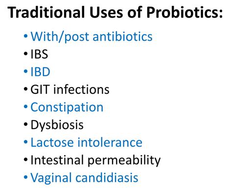 Uses of Probiotics - Probiotic Advisor