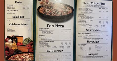 This Vintage Pizza Hut Menu Is Stirring Up Some Serious 80s Nostalgia ...