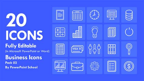 Free Business Icons for PowerPoint Pack 02 - PowerPoint School