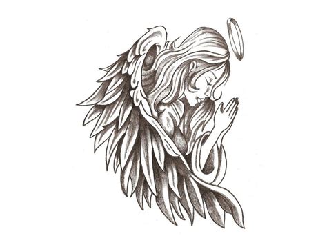 praying angel | Beautiful angel tattoos, Guardian angel tattoo, Angel tattoo designs