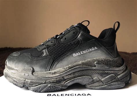 Balenciaga Triple S | Triple Black Distressed | Size 41 | in Ladbroke Grove, London | Gumtree