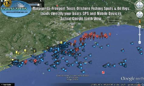 matagorda-texas-offshore-fishing-spots-maps - Texas Fishing Spots Maps for GPS