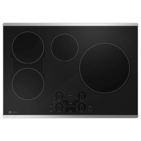 GE Profile 30-in 4 Elements Stainless Steel Smart Induction Cooktop in the Induction Cooktops ...