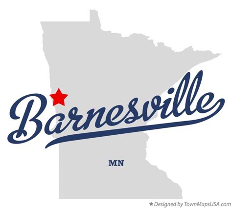 Map of Barnesville, MN, Minnesota