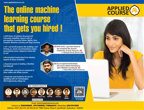 Applied Course The Online Machine Learning Course Ad - Advert Gallery