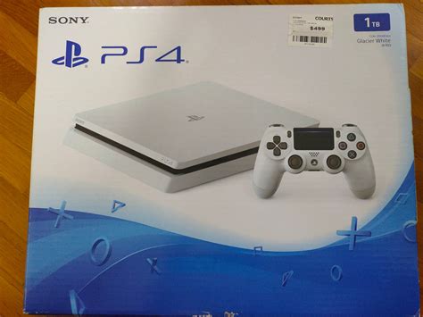 PS4 slim white 1 TB Box, Video Gaming, Video Game Consoles, PlayStation ...