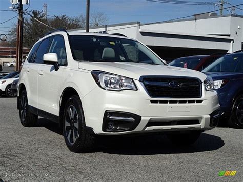 Crystal White Pearl 2017 Subaru Forester 2.5i Premium Exterior Photo ...