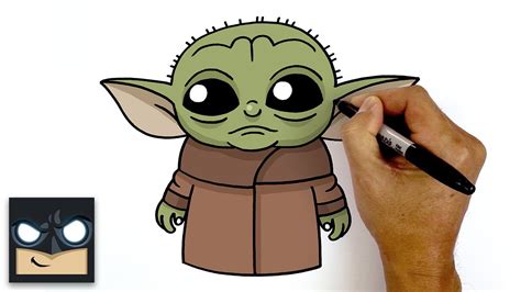 How To Draw Baby Yoda | The Mandalorian - YouTube