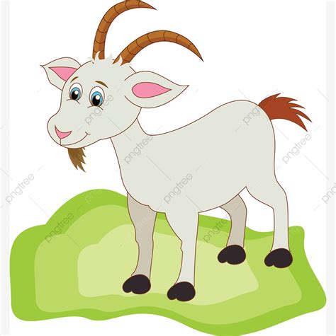 Lovely Goat Elements Eid Al Adha, Cartoons, Animals, Goats PNG and ...