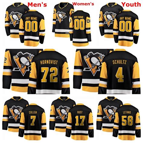 2020 Pittsburgh Penguins Jerseys Letang Jersey Patric Hornqvist Bryan ...