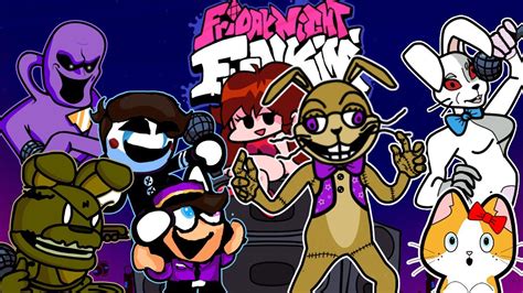 Five Friday Nights of Funkin [FNaF Mod Showcase] - YouTube