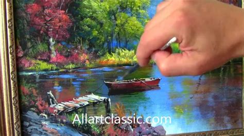 Beautiful River Landscape Painting - YouTube