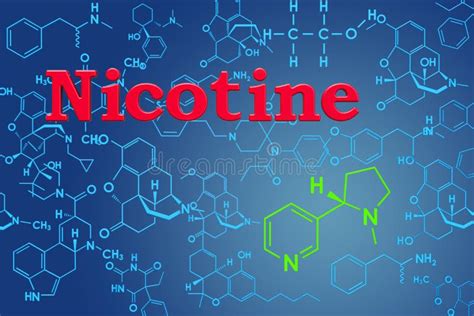 Chemical Structure Of Nicotine Stock Illustration - Illustration of patch, stimulant: 34814413