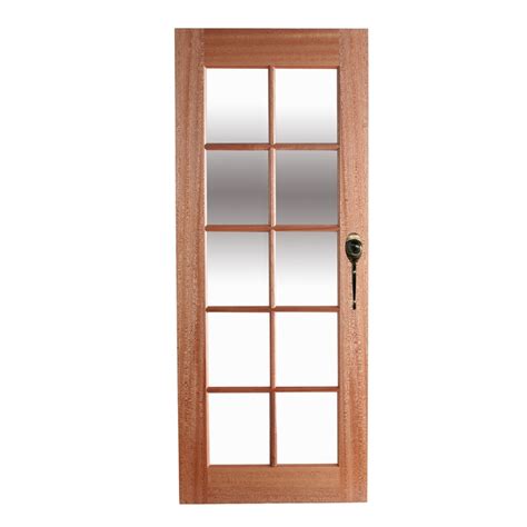 Hume Doors & Timber 2040 x 820 x 40mm Clear Glass 10 Lite Entrance Door