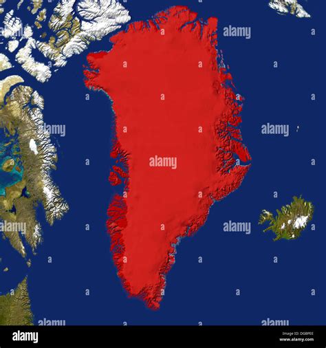 Map satellite geography greenland hi-res stock photography and images ...