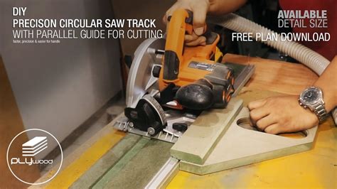 Precision Circular Saw Track with Parallel Guide - YouTube