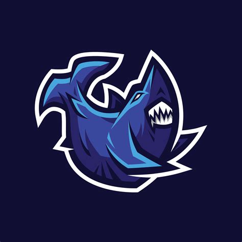 Angry Shark Mascot Logo Illustration 4967414 Vector Art at Vecteezy