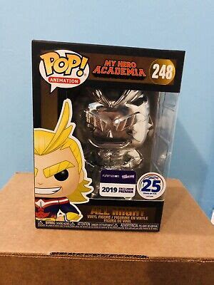 Funko Pop! ALL MIGHT CHROME My Hero Academia #248 NYCC 2019 Funimation Exclusive | eBay