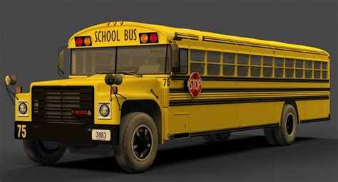 3D model american school bus rigged - TurboSquid 1373843