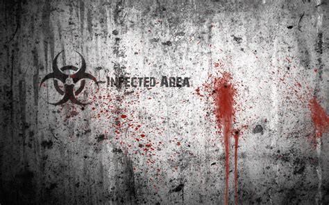 1364x768 resolution | Infected Area digital wallpaper, biohazard, blood spatter, grunge, blood ...