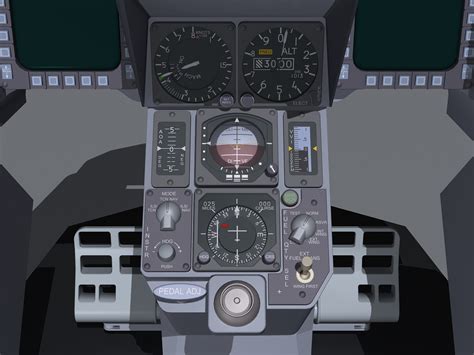 f-16 cockpit 3d model