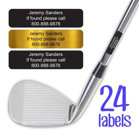 Personalized Golf Club Labels 24pcs Super Sticky | Etsy