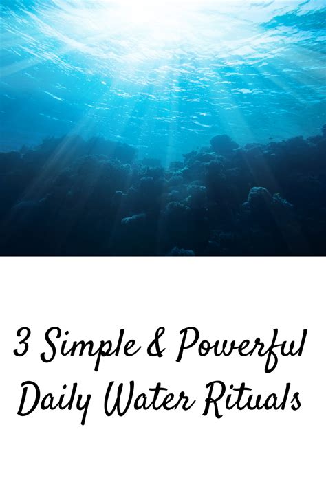 3 Simple & Powerful Daily Water Rituals - Christina the Channel