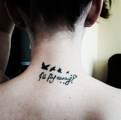 I'll fly away tattoo in honor of the greatest man I've ever known ...