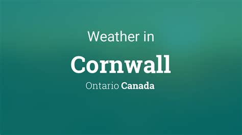 Weather for Cornwall, Ontario, Canada