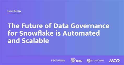 Snowflake Data Governance: See Why the Future Will Be Automated and Scalable