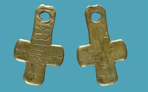 Golden pendant etched with runes hints at an ancient Anglo Saxon mystery