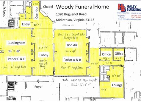 funeral home floor plans