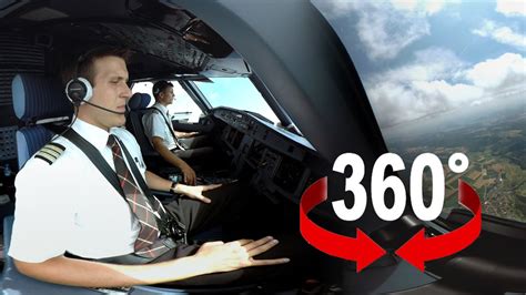 360° cockpit view | SWISS Airbus A320 | Geneva – Zurich - YouTube