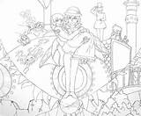 Howls Moving Castle Coloring Pages Sketch Page sketch template