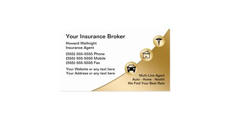 Insurance Broker Business Cards | Zazzle