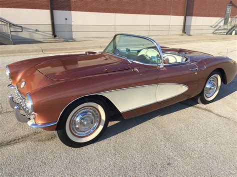 Beige 1956 Chevrolet Corvette