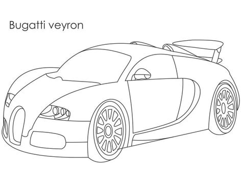 Bugatti sports car coloring book to print and online