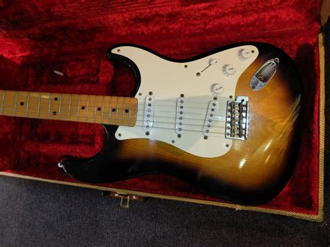 Fender Stratocaster 1954 Sunburst Guitar For Sale Plektrum