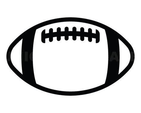 Football Outline Svg Clipart Image Cricut Svg Image Dxf - Etsy