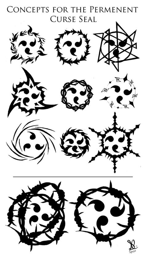 Curse Seal Concepts by ObsidianSickle on deviantART | Anime tattoos, Naruto tattoo, Sasuke curse ...