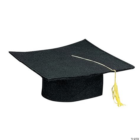 Kids’ Black Felt Graduation Caps - 36 Pc. | Oriental Trading