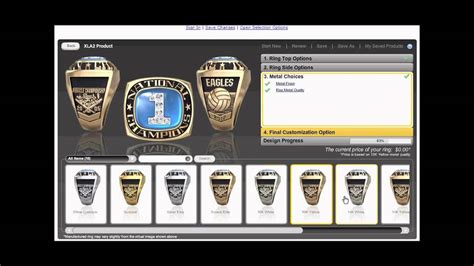 Jostens Sports Ring Designer - YouTube