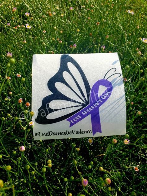 End Domestic Violence Butterfly Decal Domestic Violence | Etsy